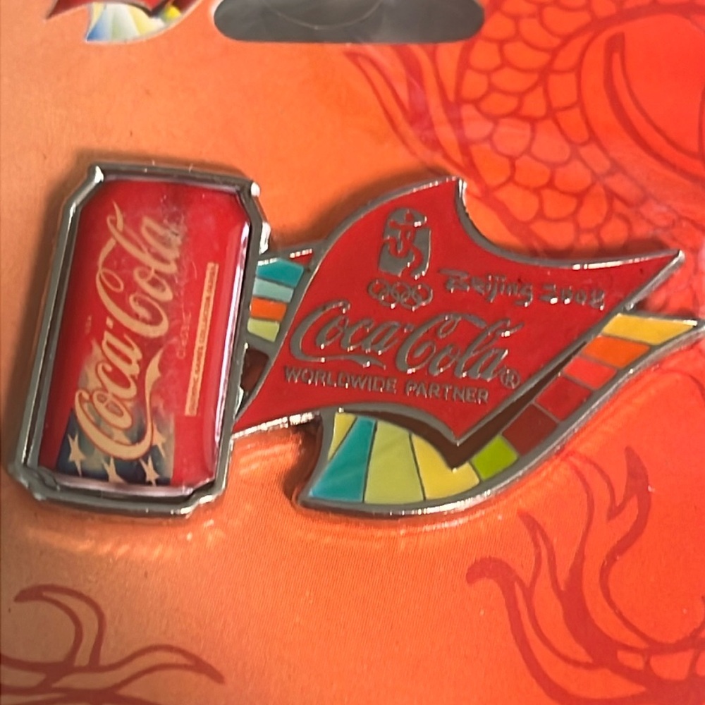 Beijing Coca Cola Olympic 2008 pin new in package